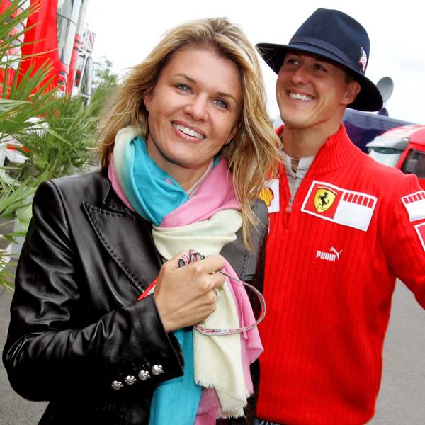 Michael Schumacher und seine Ehefrau Corinna Schumacher beim Großen Preis von England 2005.