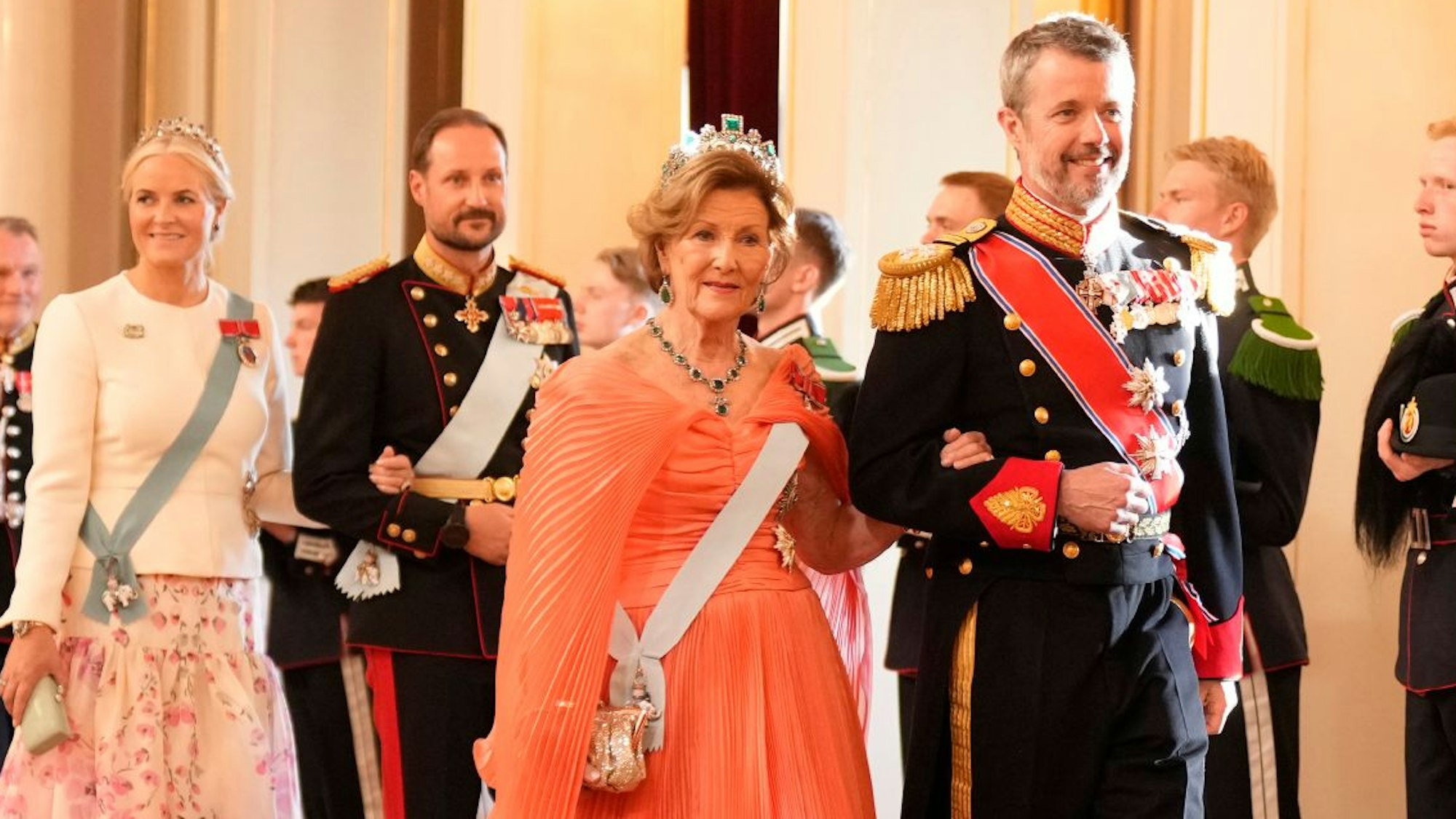 Staatsbesuch Norwegen Dänemark Sonja Mette Marit Mary Frederik Haakon
