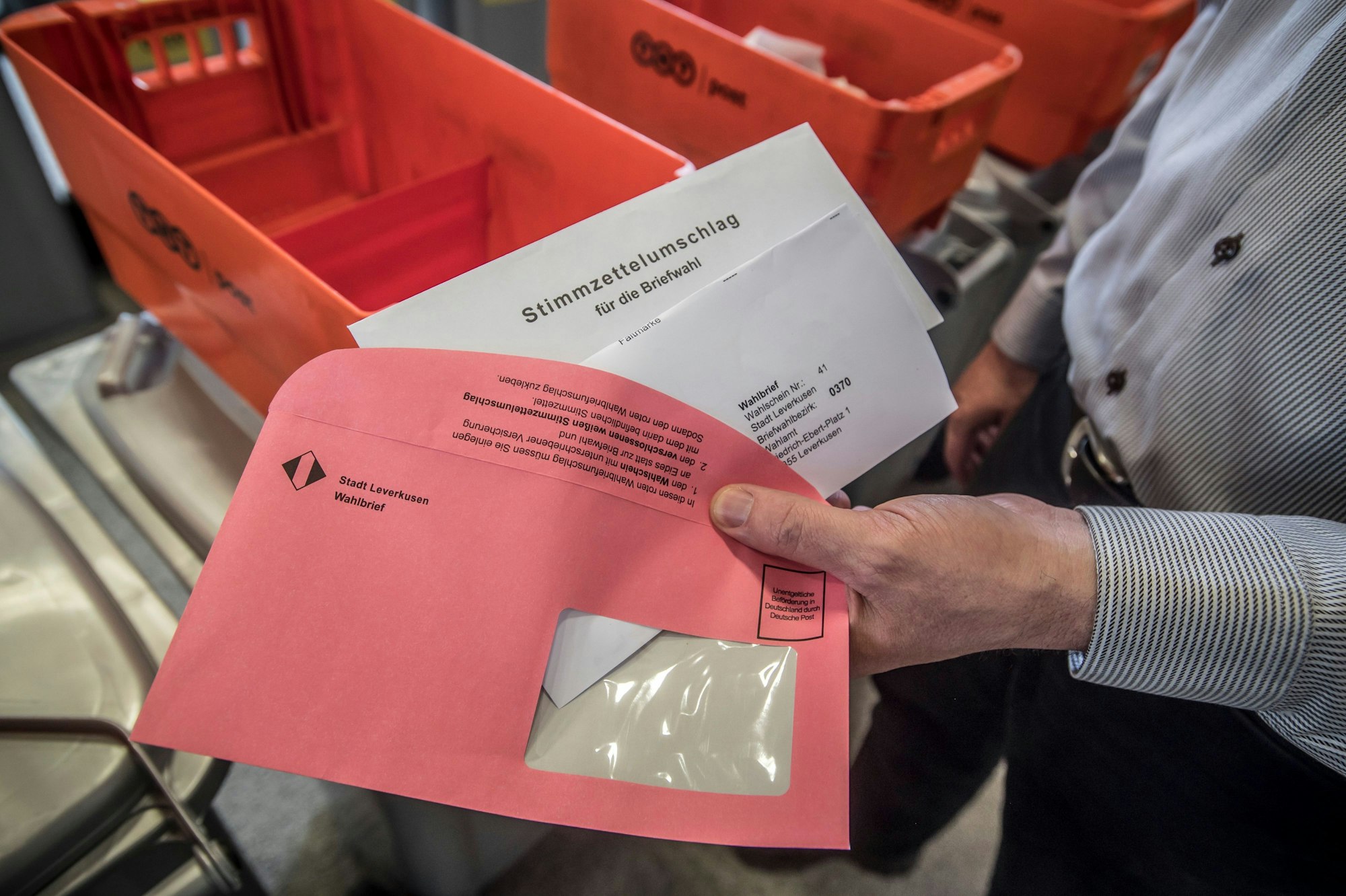Europawahl, Wahlamt und Wahllokal. Foto: Ralf Krieger