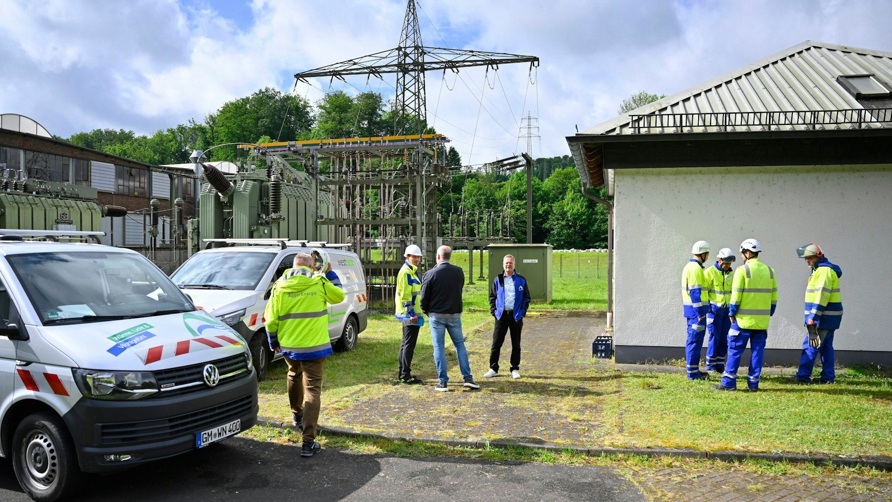 Außenansicht Umspannwerk in Büschlerhausen.