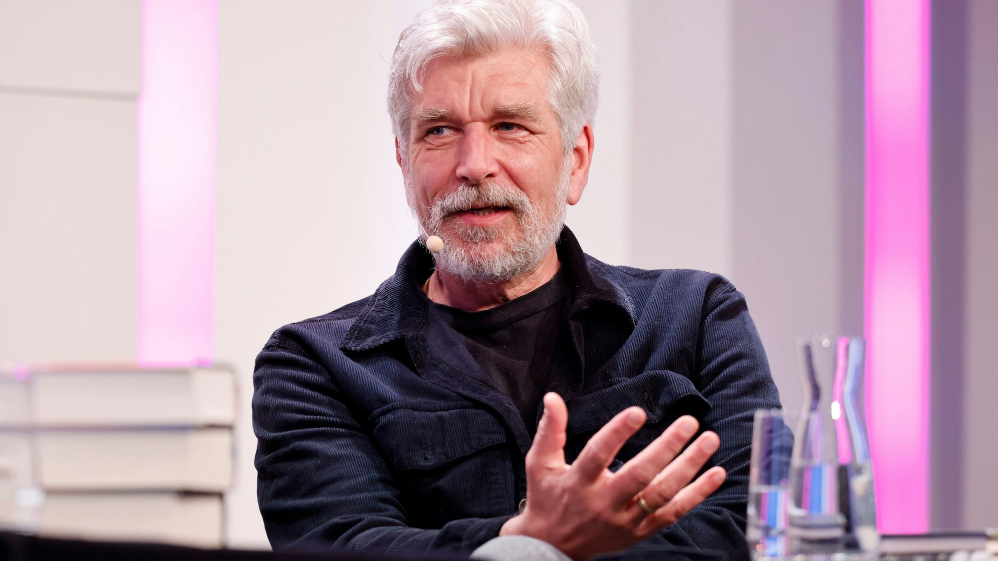 Schriftsteller Karl Ove Knausgard bei der Litcologne-Veranstaltung 'Einzug in das dritte Königreich'.