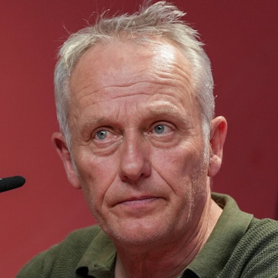Christian Streich auf seiner letzten Pressekonferenz als Freiburg-Coach.