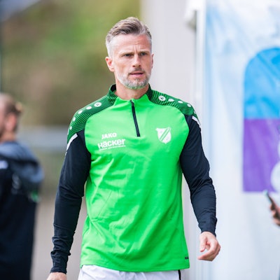 07.10.2023 - Fußball, 2023/2024, Regionalliga West, 10. Spieltag, SV Rödinghausen - SC Paderborn 07 II: Daniel Flottmann Rödinghausen *** 07 10 2023 soccer, 2023 2024, Regionalliga West, 10 matchday, SV Rödinghausen SC Paderborn 07 II Daniel Flottmann Rödinghausen