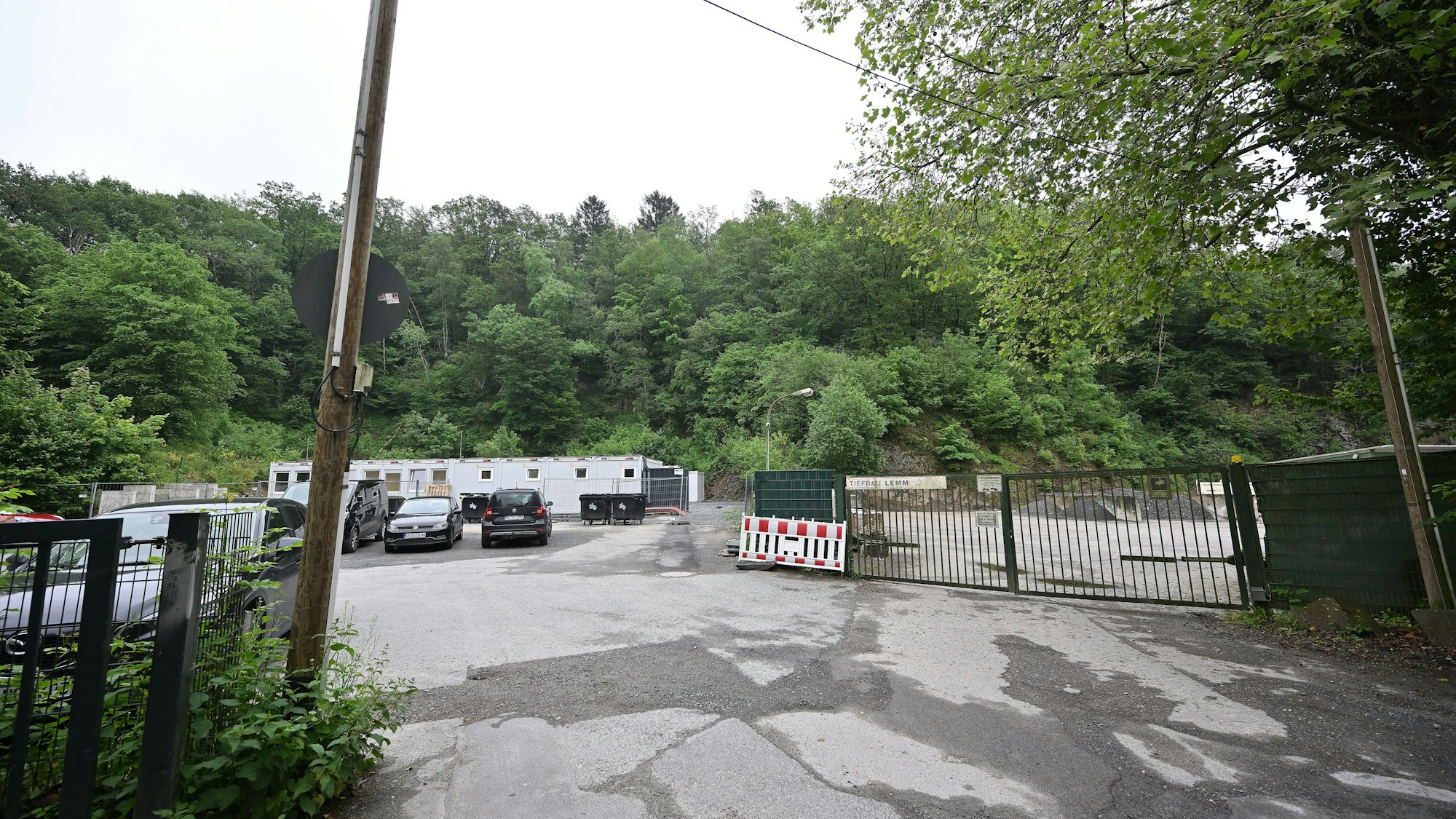 Das Foto zeigt die Unterkunft für Geflüchtete in Waldmühle