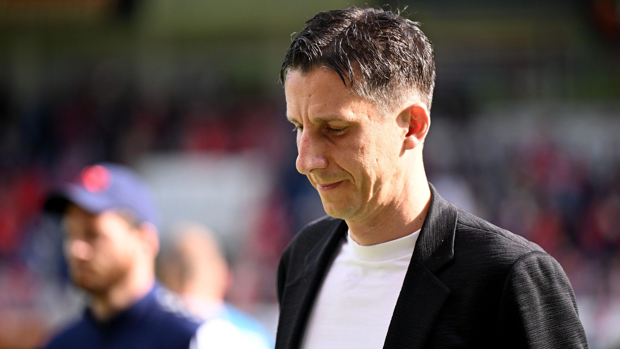 18.05.2024, Baden-Württemberg, Heidenheim: Fußball: Bundesliga, 1. FC Heidenheim - 1. FC Köln, 34. Spieltag, Voith-Arena. Kölns Sportdirektor Christian Keller nach dem Spiel. WICHTIGER HINWEIS: Gemäß den Vorgaben der DFL Deutsche Fußball Liga bzw. des DFB Deutscher Fußball-Bund ist es untersagt, in dem Stadion und/oder vom Spiel angefertigte Fotoaufnahmen in Form von Sequenzbildern und/oder videoähnlichen Fotostrecken zu verwerten bzw. verwerten zu lassen. Foto: Harry Langer/dpa +++ dpa-Bildfunk +++