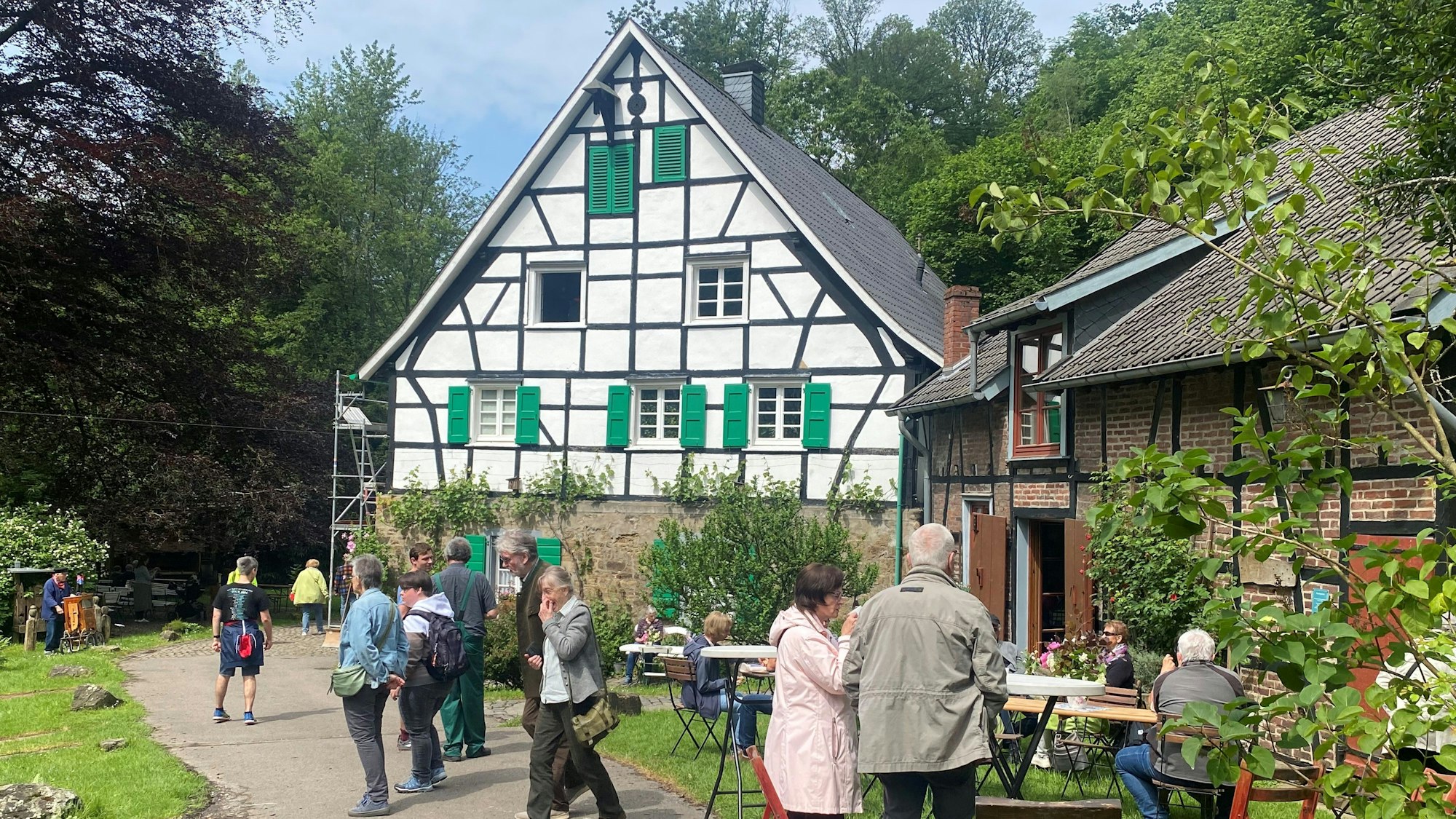 Die Lambertsmühle in Burscheid hatte zum Mühlentag geöffnet.