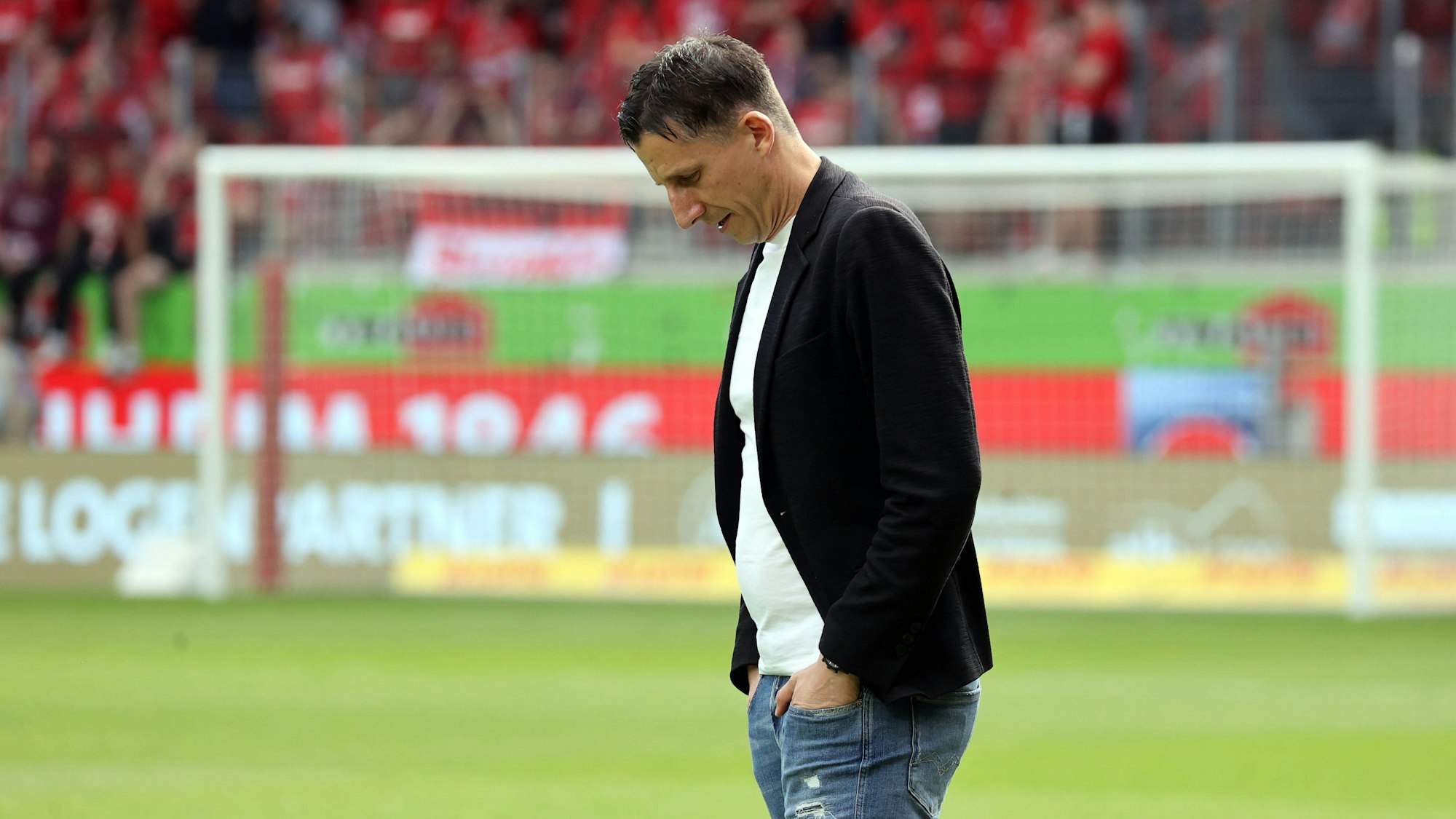 FC-Geschäftsführer Christian Keller am Samstag in Heidenheim