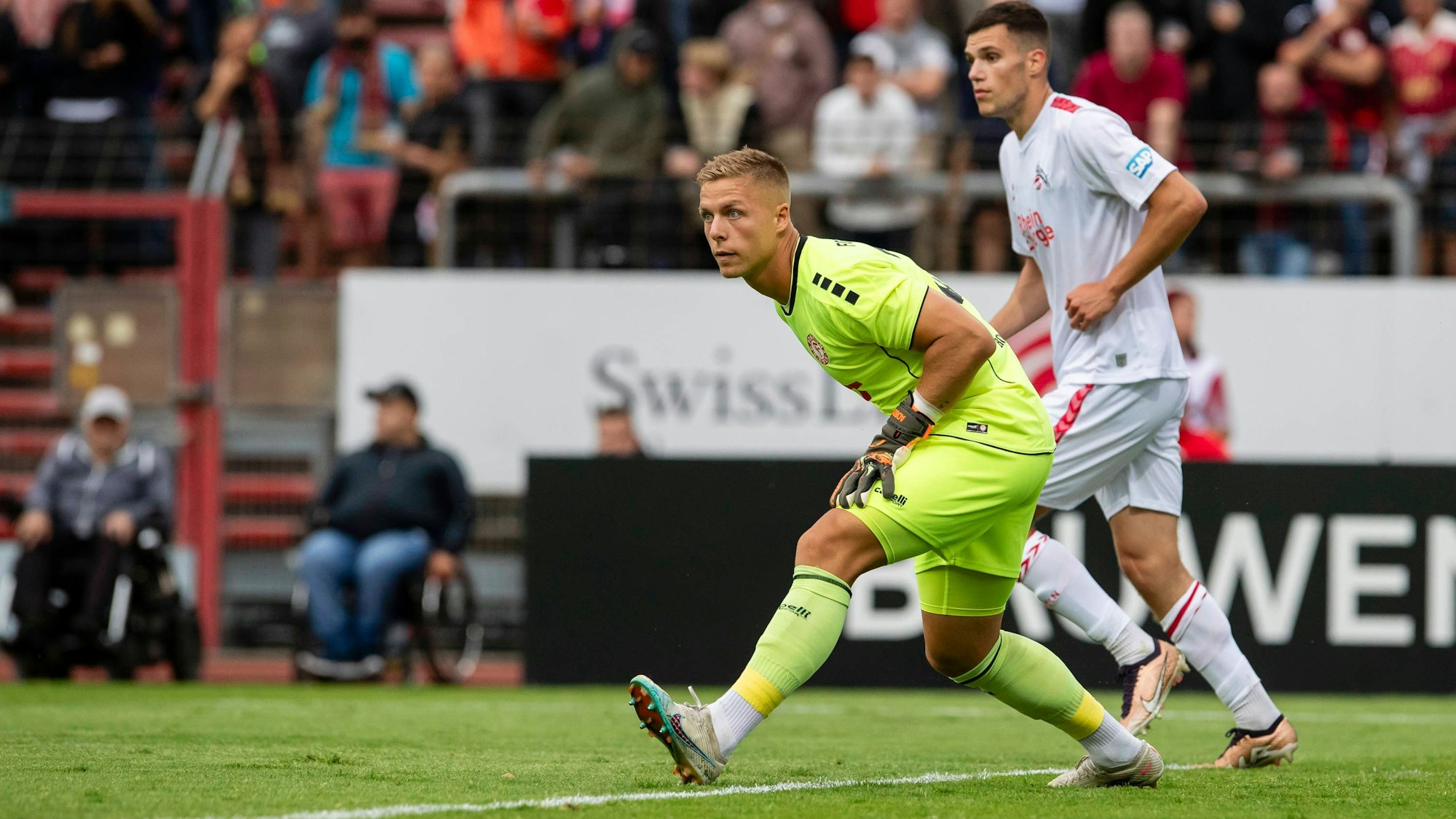 Regionalliga West: SC Fortuna Koeln - 1. FC Koeln U21, U 21 01.08.2023 Felix Buer Fortuna Koeln, 33, Regionalliga West, 1. Spieltag, SC Fortuna Koeln - 1. FC Koeln U21, am 01.08.2023, Suedstadion, Koeln *** Regionalliga West SC Fortuna Koeln 1 FC Koeln U21, 01 08 2023 Felix Buer Fortuna Koeln, 33 , Regionalliga West, 1 matchday, SC Fortuna Koeln 1 FC Koeln U21, on 01 08 2023, Suedstadion, Koeln Copyright: xBEAUTIFULxSPORTS/Meuselx