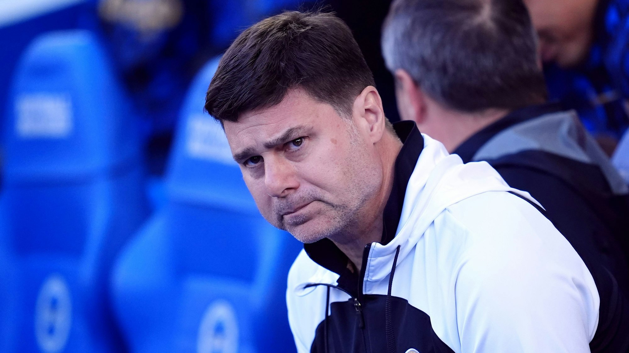 Chelseas Ex-Trainer Mauricio Pochettino. Pochettino wird in der kommenden Saison nicht mehr den FC Chelsea trainieren.