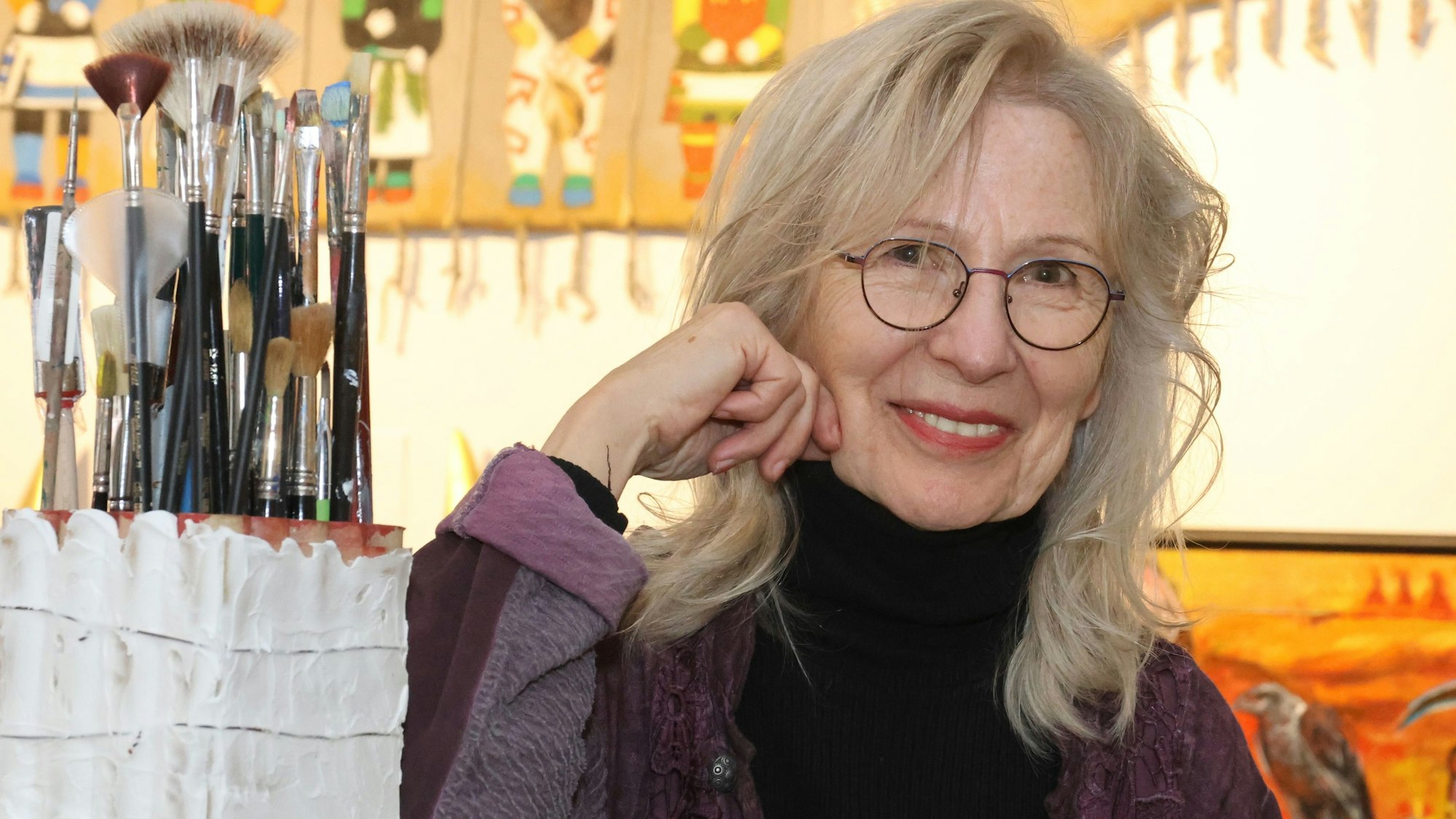 Die Künstlerin Luise Freitag-Badenhausen.