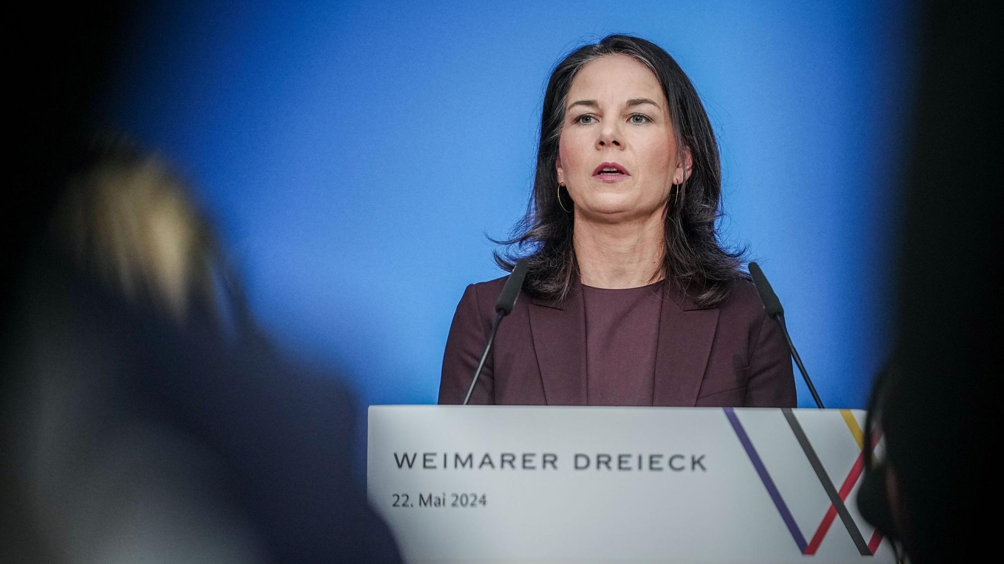 Außenministerin Annalena Baerbock ist nach ihrem jüngsten Besuch in der Ukraine ins Fadenkreuz russischer Propaganda geraten. (Archivbild)