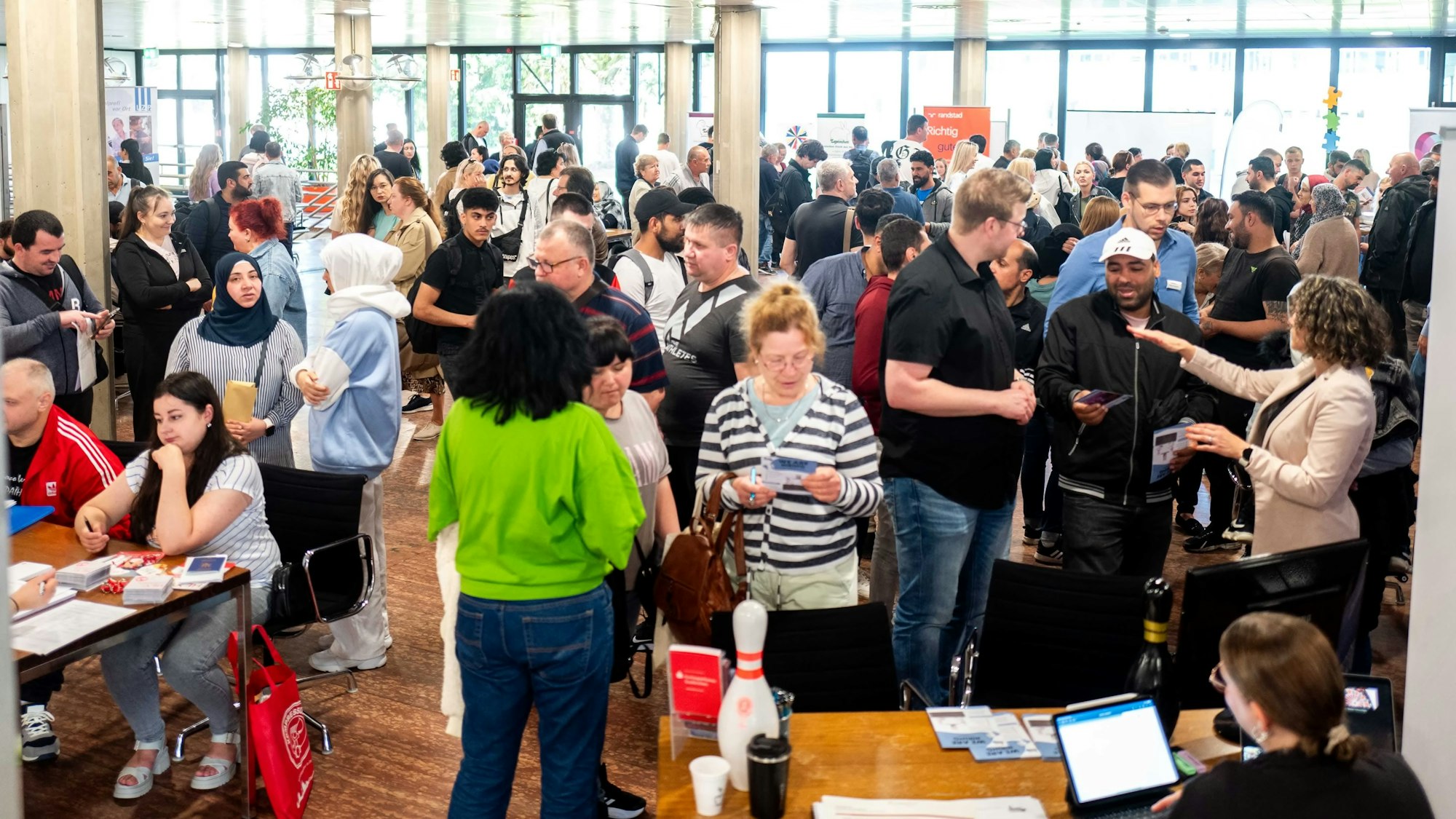 Das Bild zeigt einen Überblick über die Job-Börse.