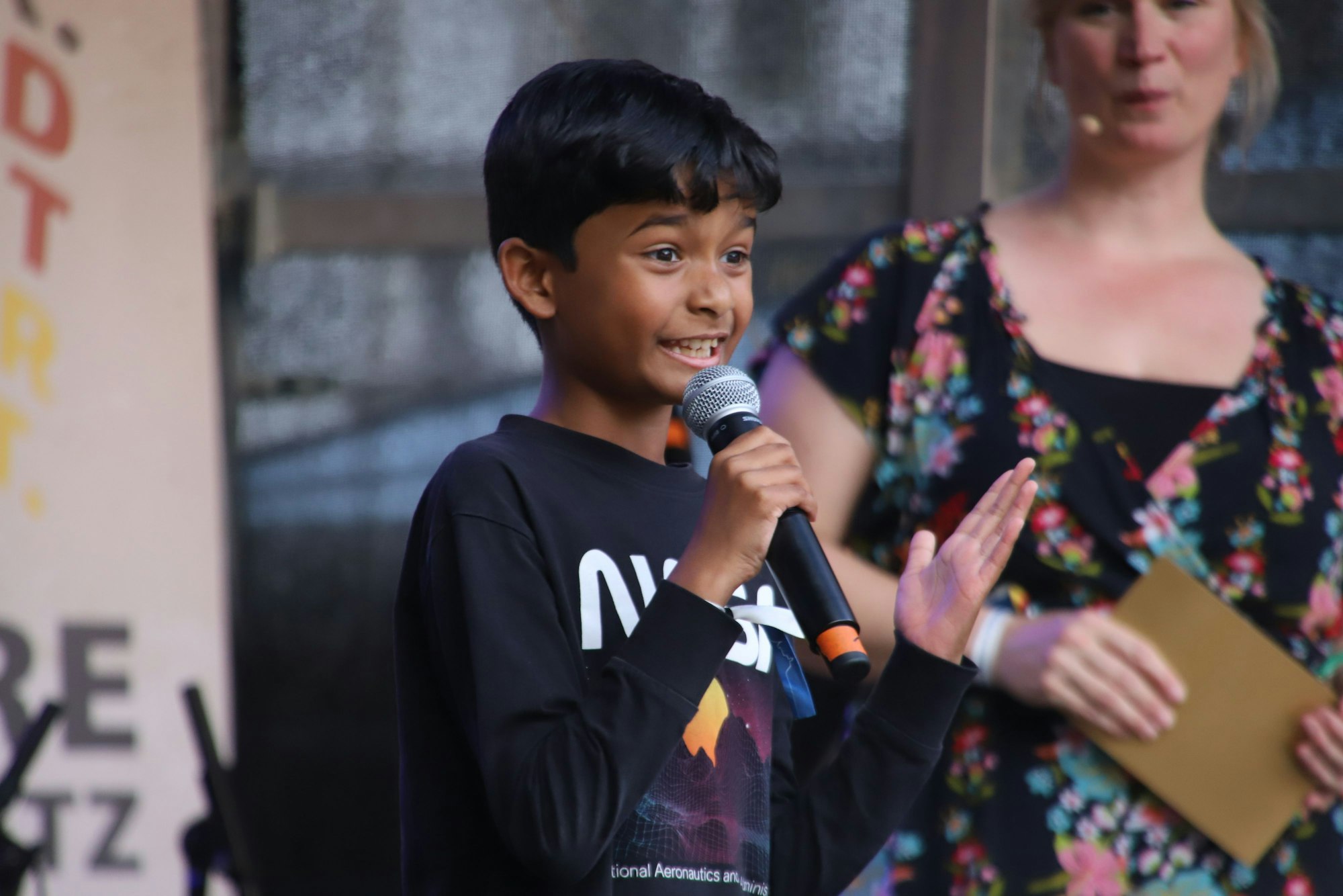 Viyan von der Hans-Alfred-Keller-Schule hielt eine fulminante Rede.