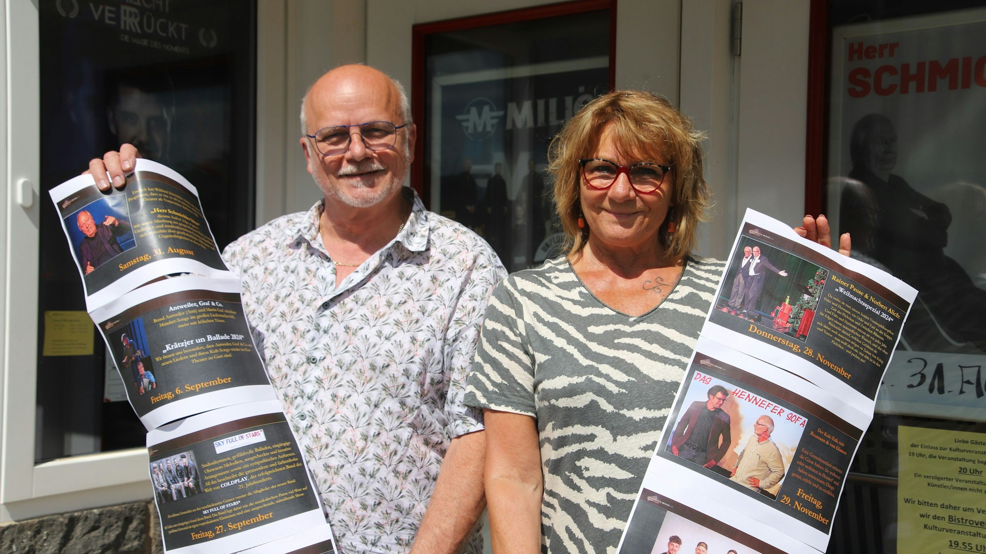Ingo und Gaby Teusch stellten das Kulturprogramm für das zweite Halbjahr 2024 vor.