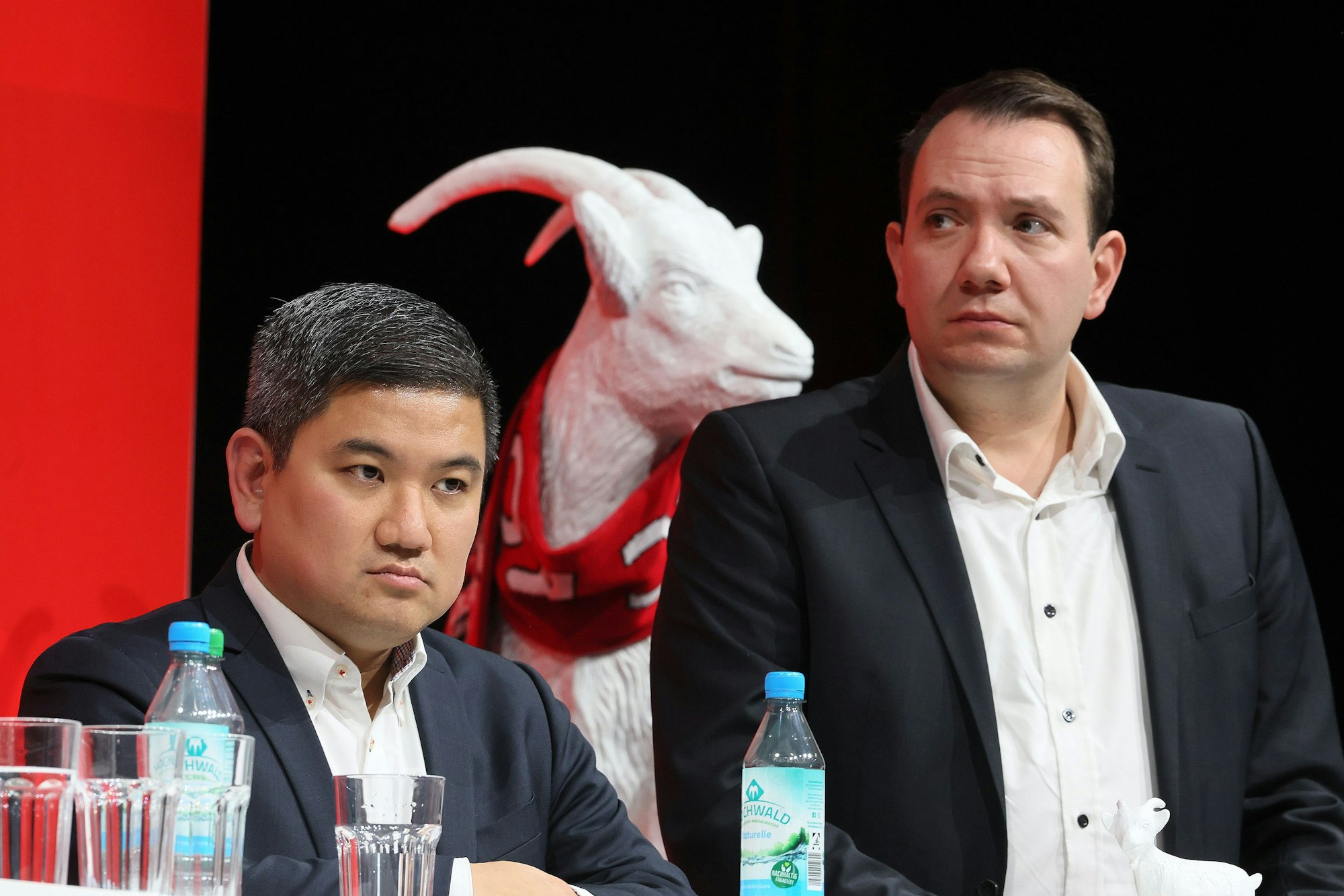 Sie stehen bisher dem Mitgliederrat des 1. FC Köln vor: Vorsitzender Ho-Yeon Kim (l.) und sein Stellvertreter Fabian Schwab