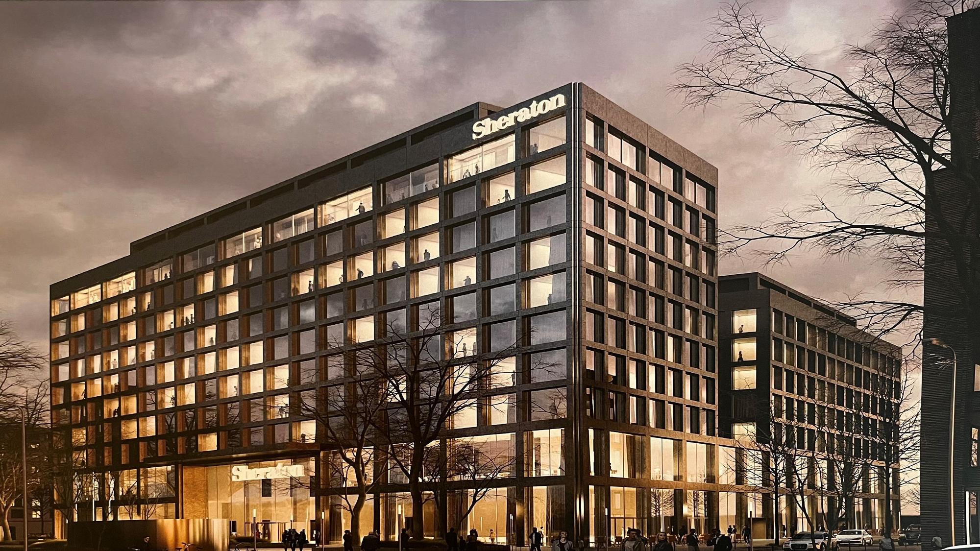 Das geplante Sheraton-Hotel nahe der Keupstraße