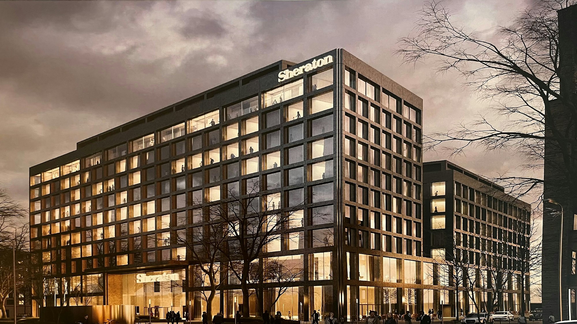 Das geplante Sheraton-Hotel nahe der Keupstraße