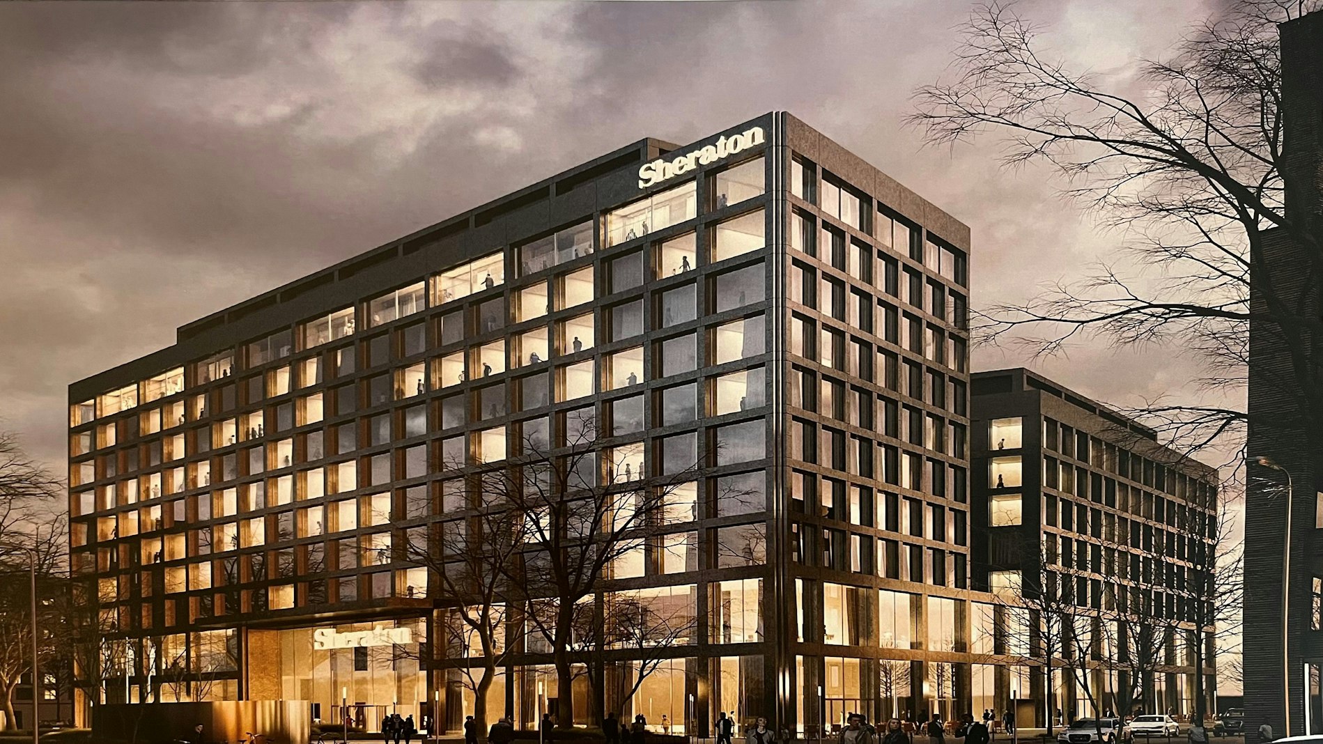 Das geplante Sheraton-Hotel nahe der Keupstraße.