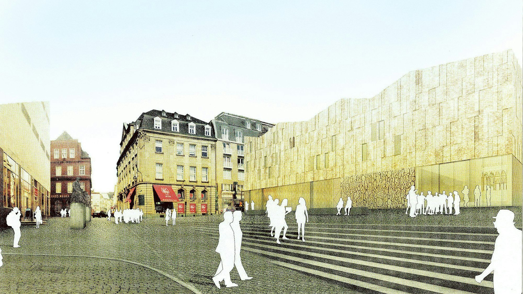 Die Visualisierung zeigt das neue Museum.