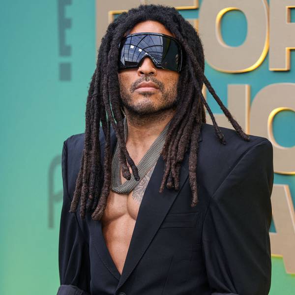 Lenny Kravitz trägt eigentlich immer Sonnenbrille in der Öffentlichkeit.