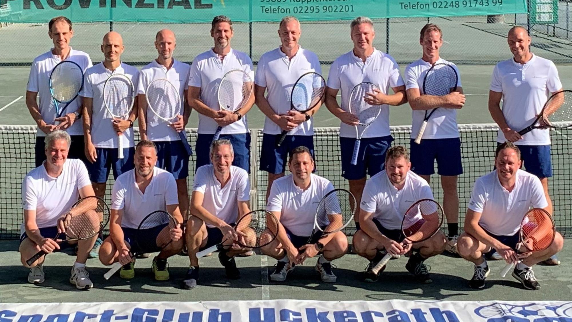 Die Tennis Herren 40 des SC Uckerath haben den Sprung in die Regionalliga geschafft.