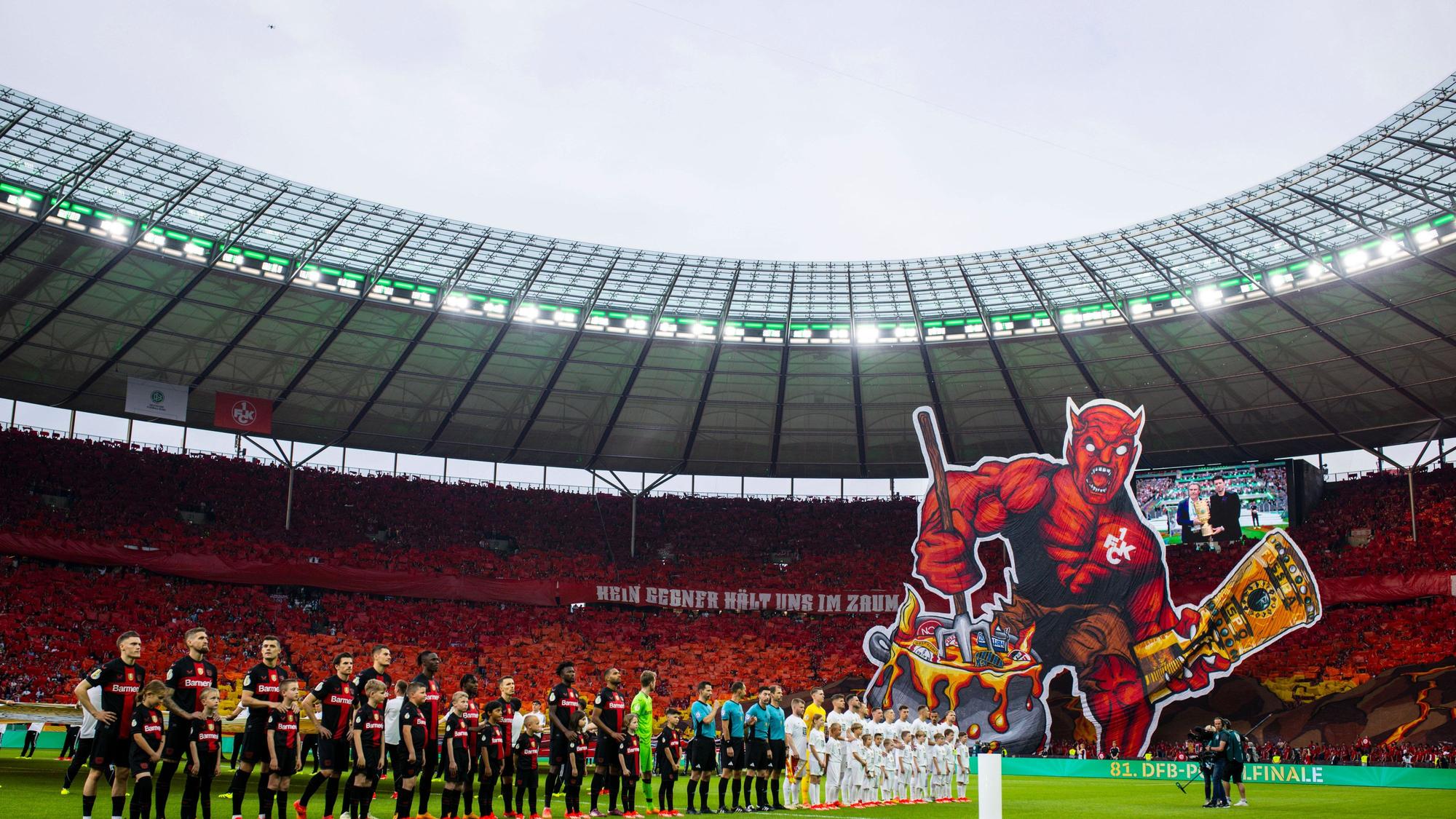 Die Fans des 1. FC Kaiserslautern sorgten mit ihrer Choreo für einen echten Hingucker.