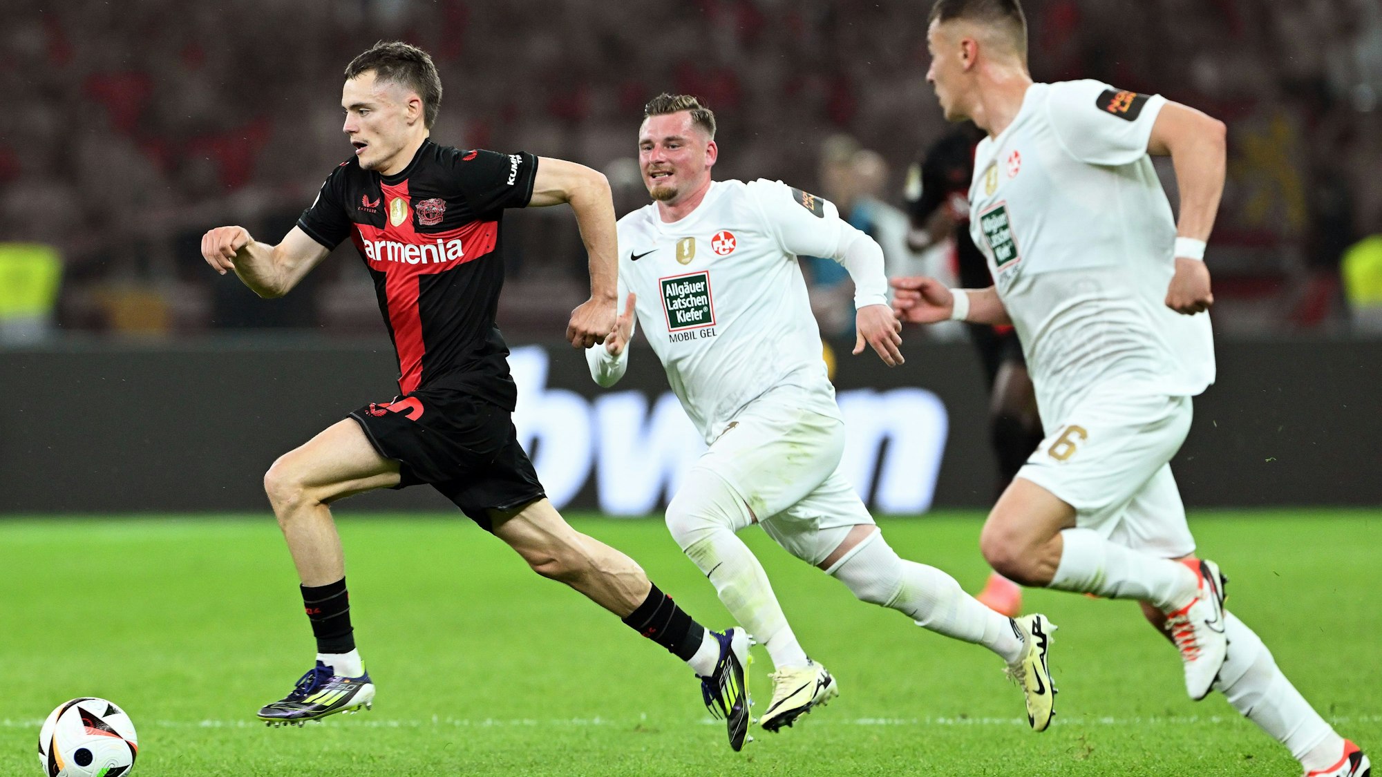 Überlegener Fußballer, dem im Duell mit dem Zweitligisten jedoch nicht alles gelang: Florian Wirtz blieb am Samstag ohne entscheidende Aktion.