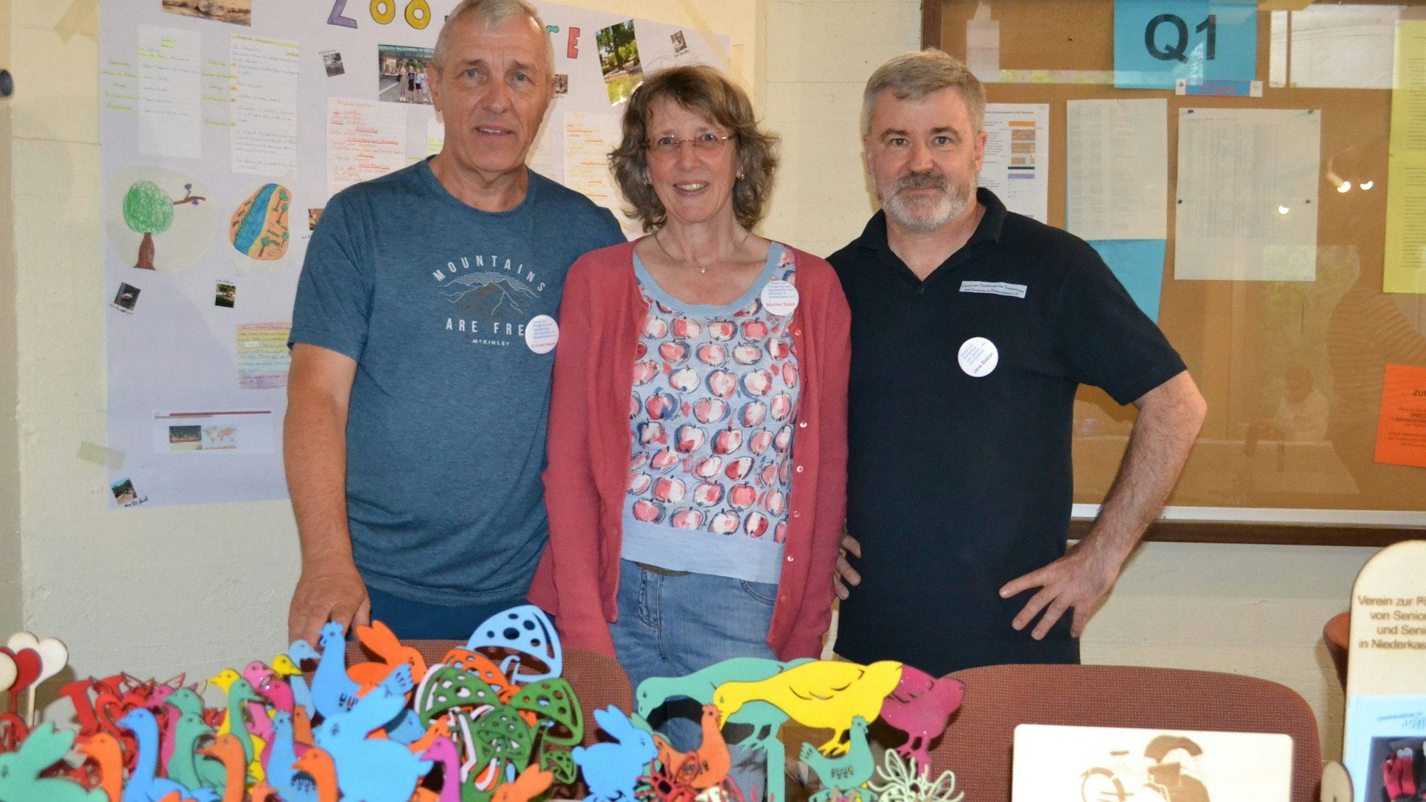 Jens Babiak (rechts) vom Seniorenverein war mit der Messe zufrieden.