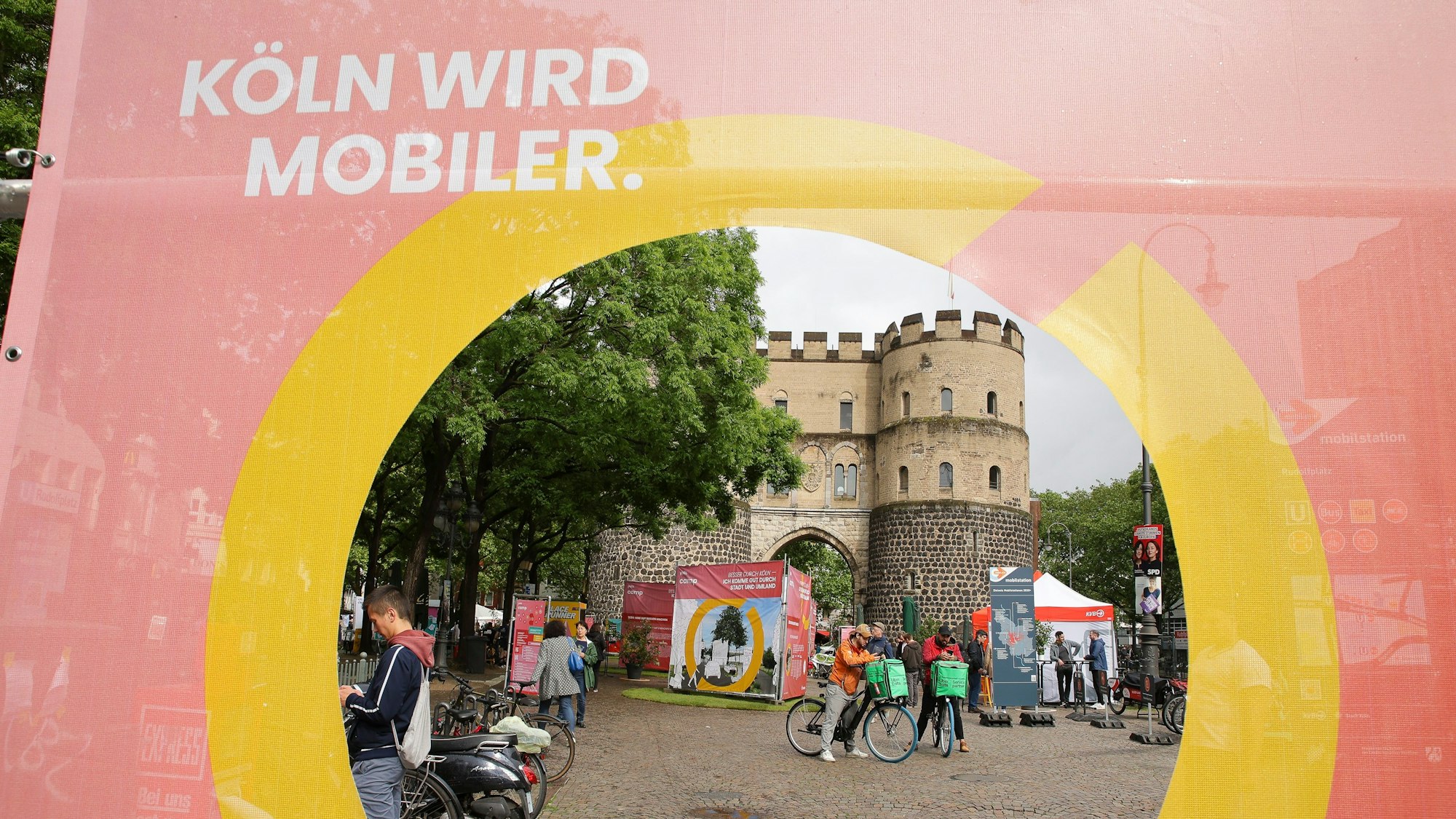 Das auf dem Rudolfplatz beschäftigte sich mit dem Thema Mobilität.