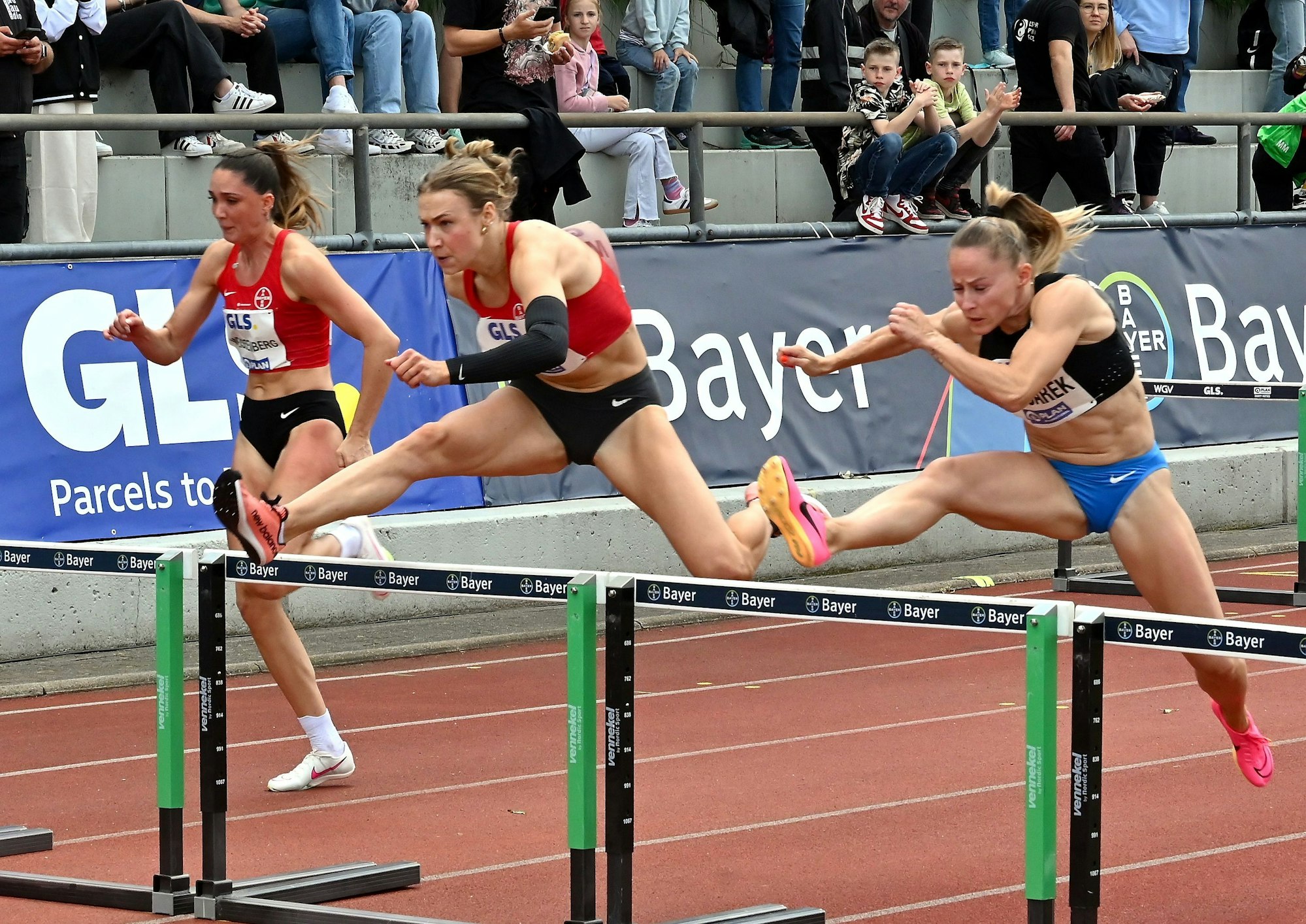 25.025.2024, Bayer LeichtathletikTrue Classics
100m Hürden Frauen
mitte: Marlene Meier (Leverkusen)
Foto: Uli Herhaus