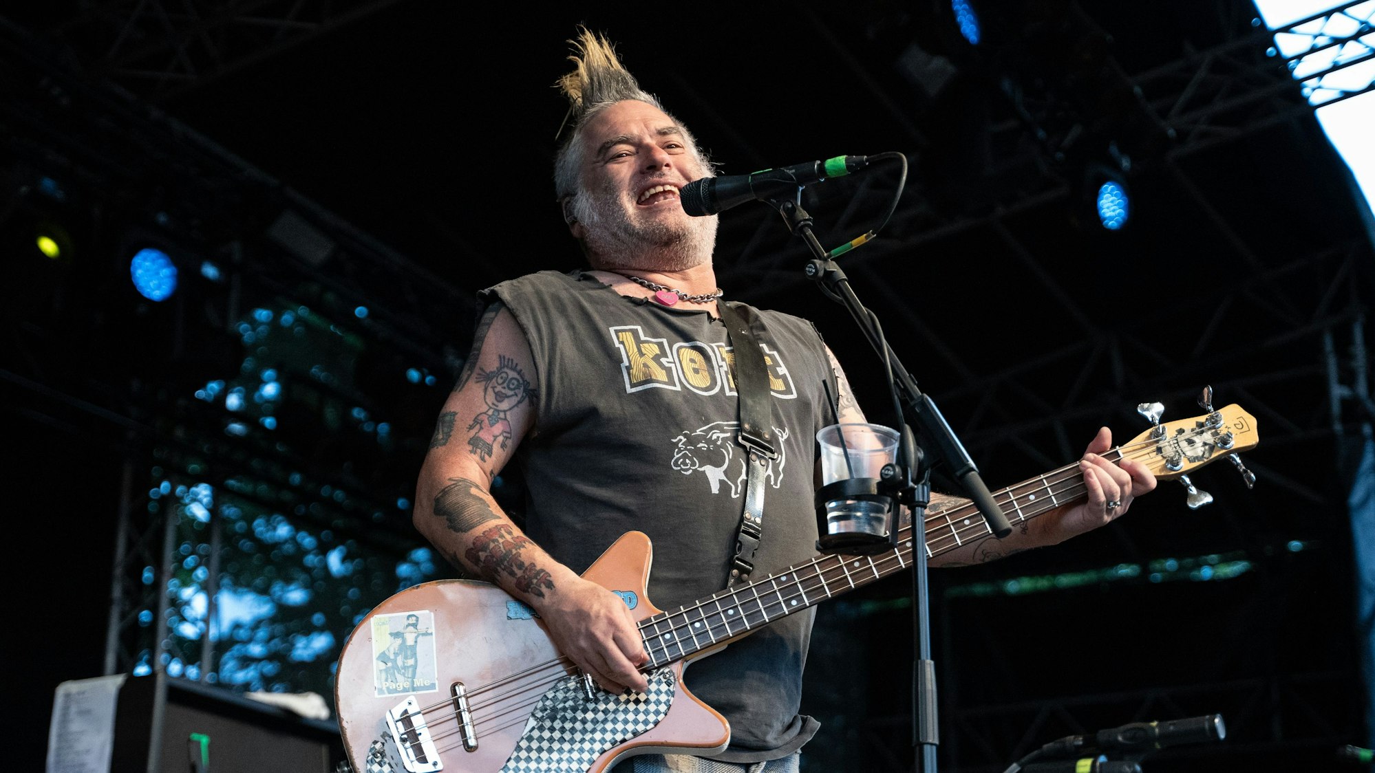 Michael „Fat Mike“ Burkett von der US-Punkband NOFX.