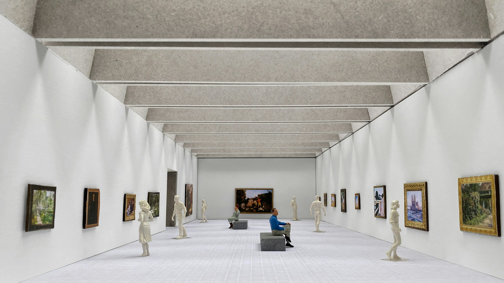 Blick in den geplanten Ausstellungsraum des Erweiterungsbau des Wallraf-Richartz-Museum.