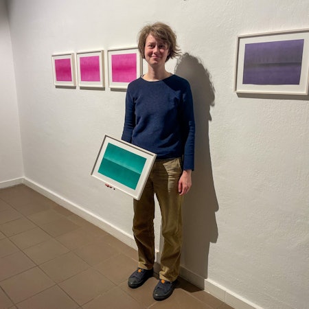 Die österreichische Künsterlin Mirjam Baker stellt in den Räumen des Kunstvereins Leverkusen aus.