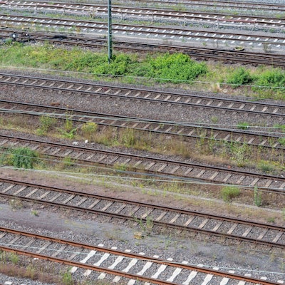 Gleise Güterbahnhof Eifeltor in Zollstock.