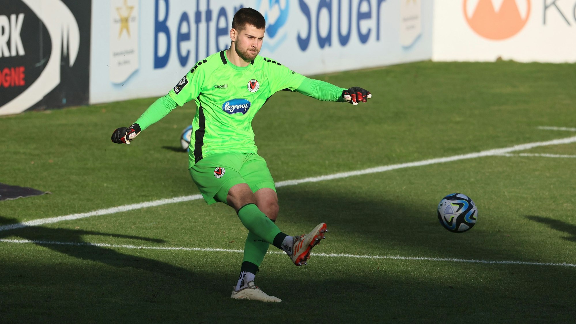 FC Viktoria Köln vs. SpVgg Unterhaching, 3. Liga, Ben Voll (Viktoria), 27.01.2024, Bild: Herbert Bucco