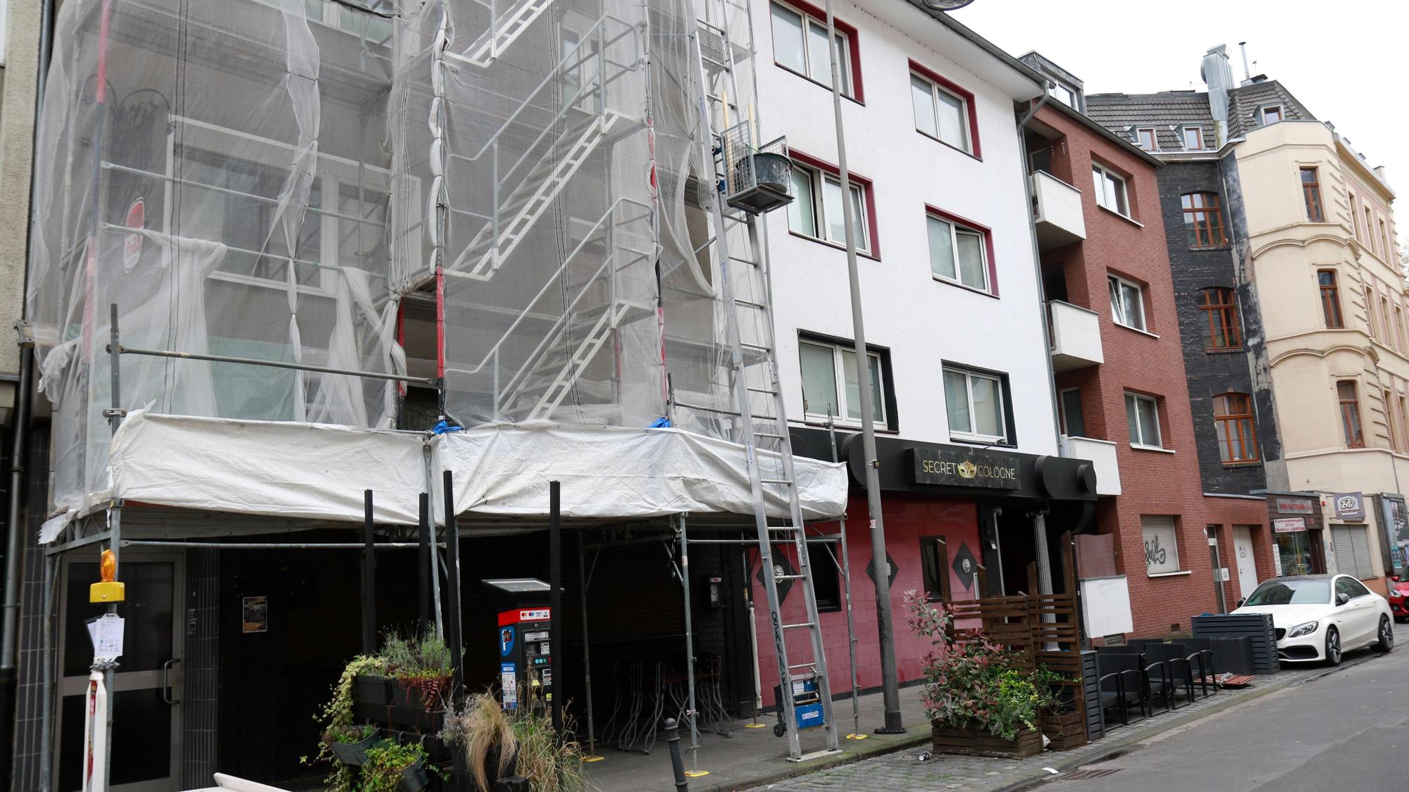 Eine Baustelle in der Merowinger Straße.
