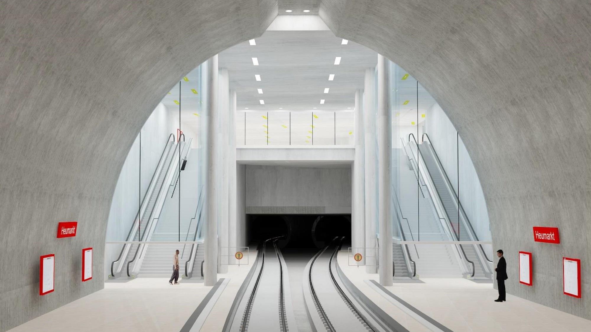 Die Visualisierung einer U-Bahn-Station