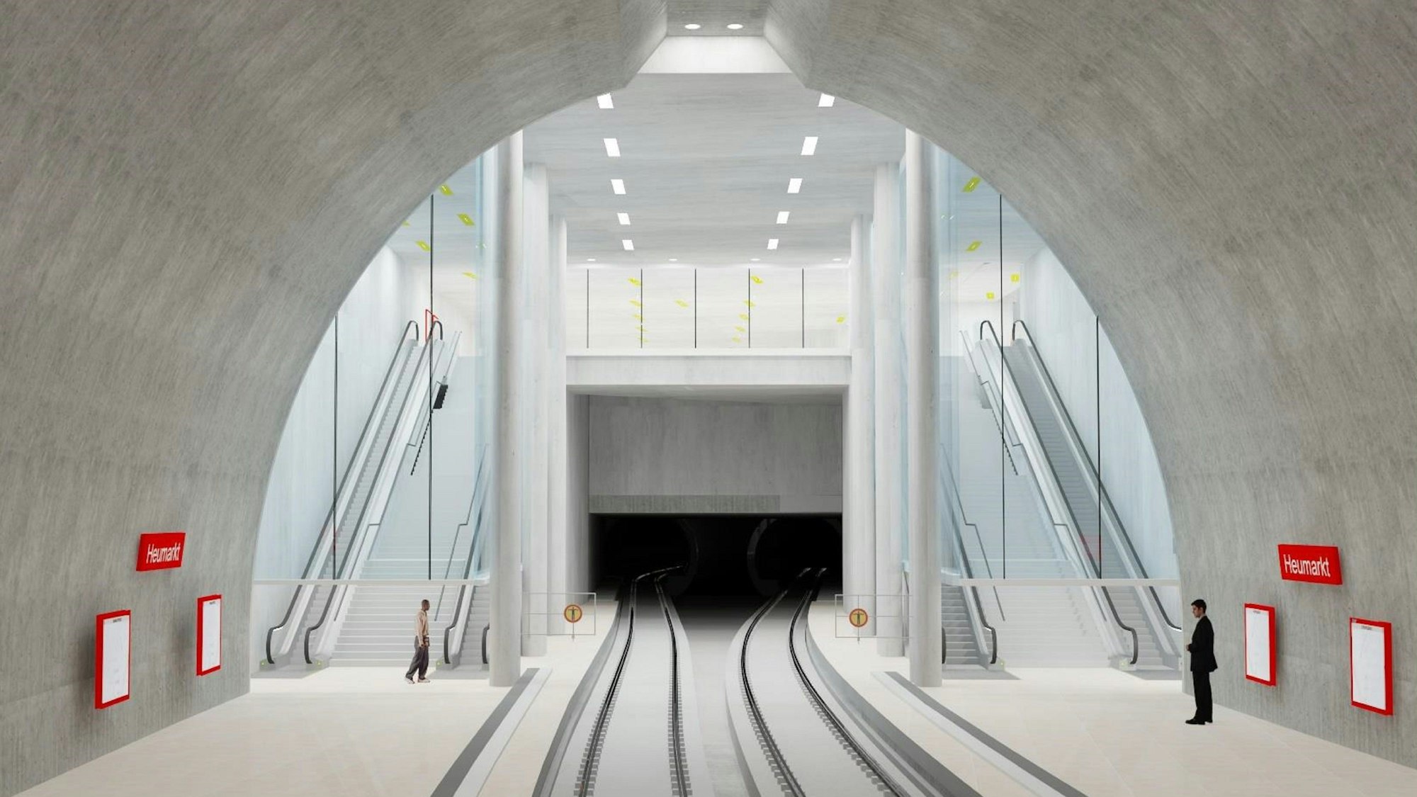 Die Visualisierung einer U-Bahn-Station