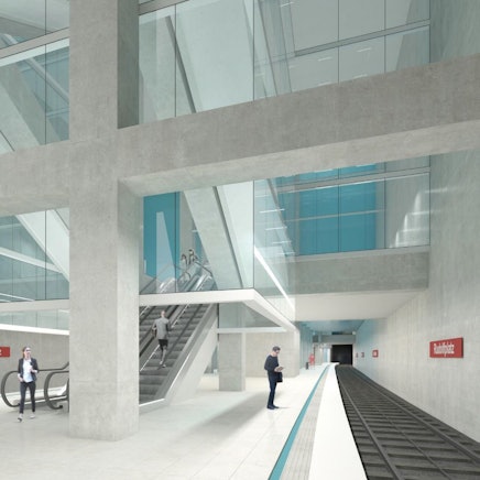 Die Visualisierung einer U-Bahn-Station