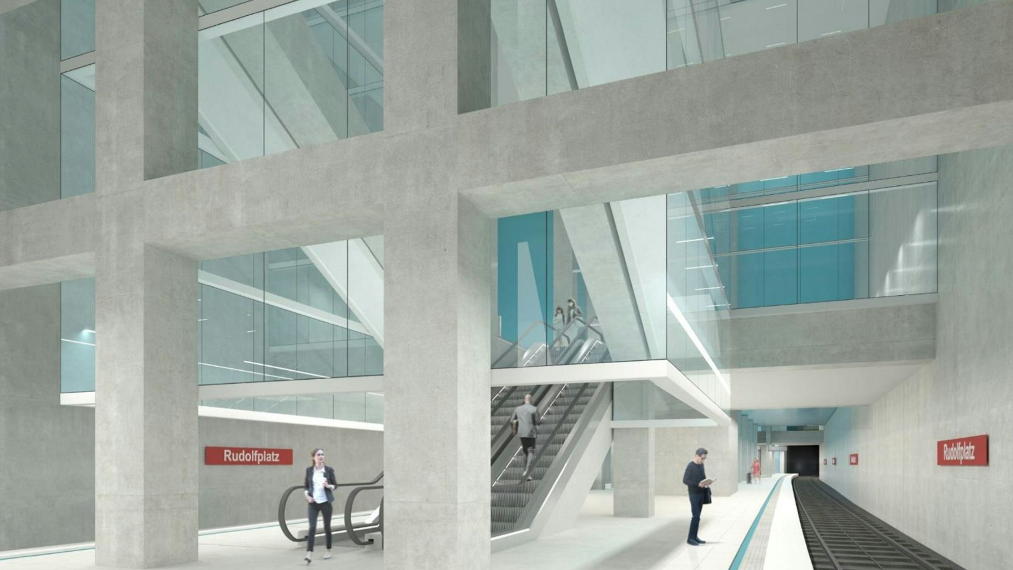 Die Visualisierung einer U-Bahn-Station