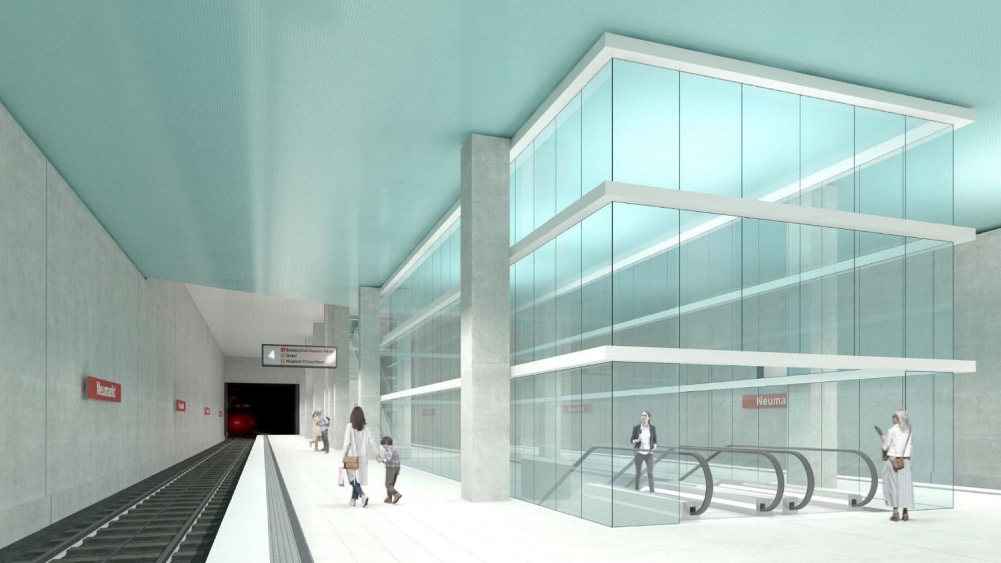 Visualisierung einer U-Bahn-Station