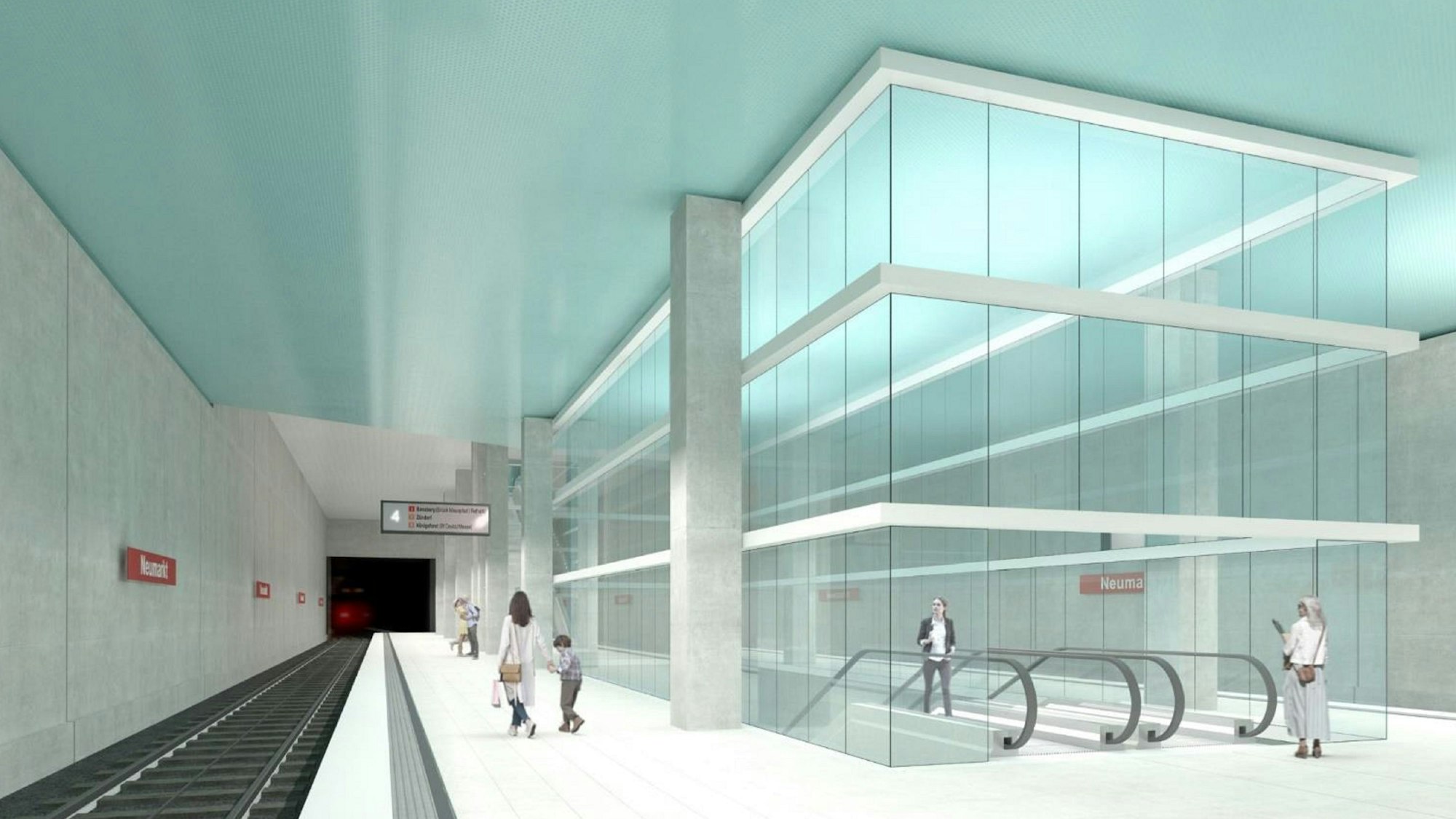 Visualisierung einer U-Bahn-Station