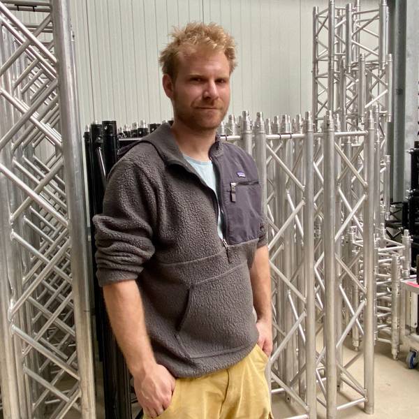 Christian Beyer sorgt mit seinem Veranstaltungstechnik-Team in diesen Monaten für viel Rampenlicht.
