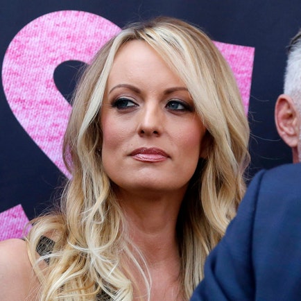 ARCHIV - 24.05.2018, USA, West Hollywood: Stormy Daniels  (zu dpa: «Anwalt: Stormy Daniels sehr emotional nach Schuldspruch für Trump») Foto: Ringo H.W. Chiu/FR170512 AP/dpa +++ dpa-Bildfunk +++