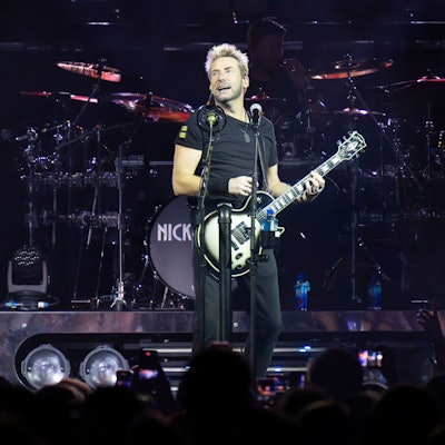 30.05.2024, Köln: Die kanadische Rockband Nickelback in der Arena. Foto: Uwe Weiser
