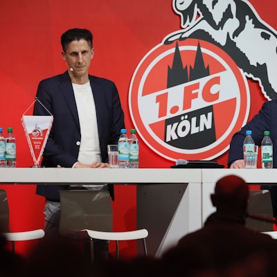 Christian Keller und Werner Wolf beim FC-Stammtisch im Januar 2024