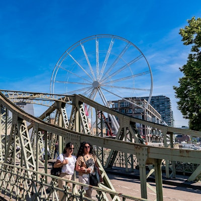 Die Brücke am Schokoladenmuseum muss saniert werden.