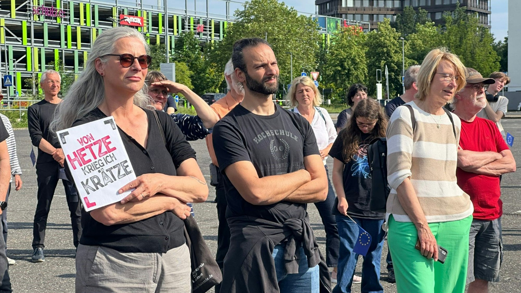 AStA-Vorsitzende Masharika Zamil setzte ein unmissverständliches Statement.