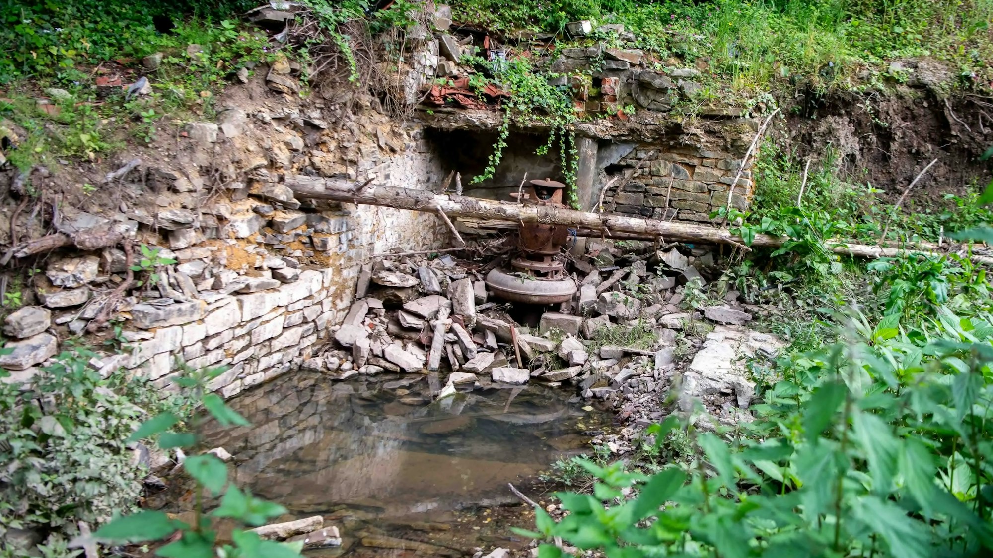 Die Daubiansmühle bei Schuld an der Ahr wurde bei der Flutkatastrophe zerstört und ist noch nicht wieder aufgebaut.
