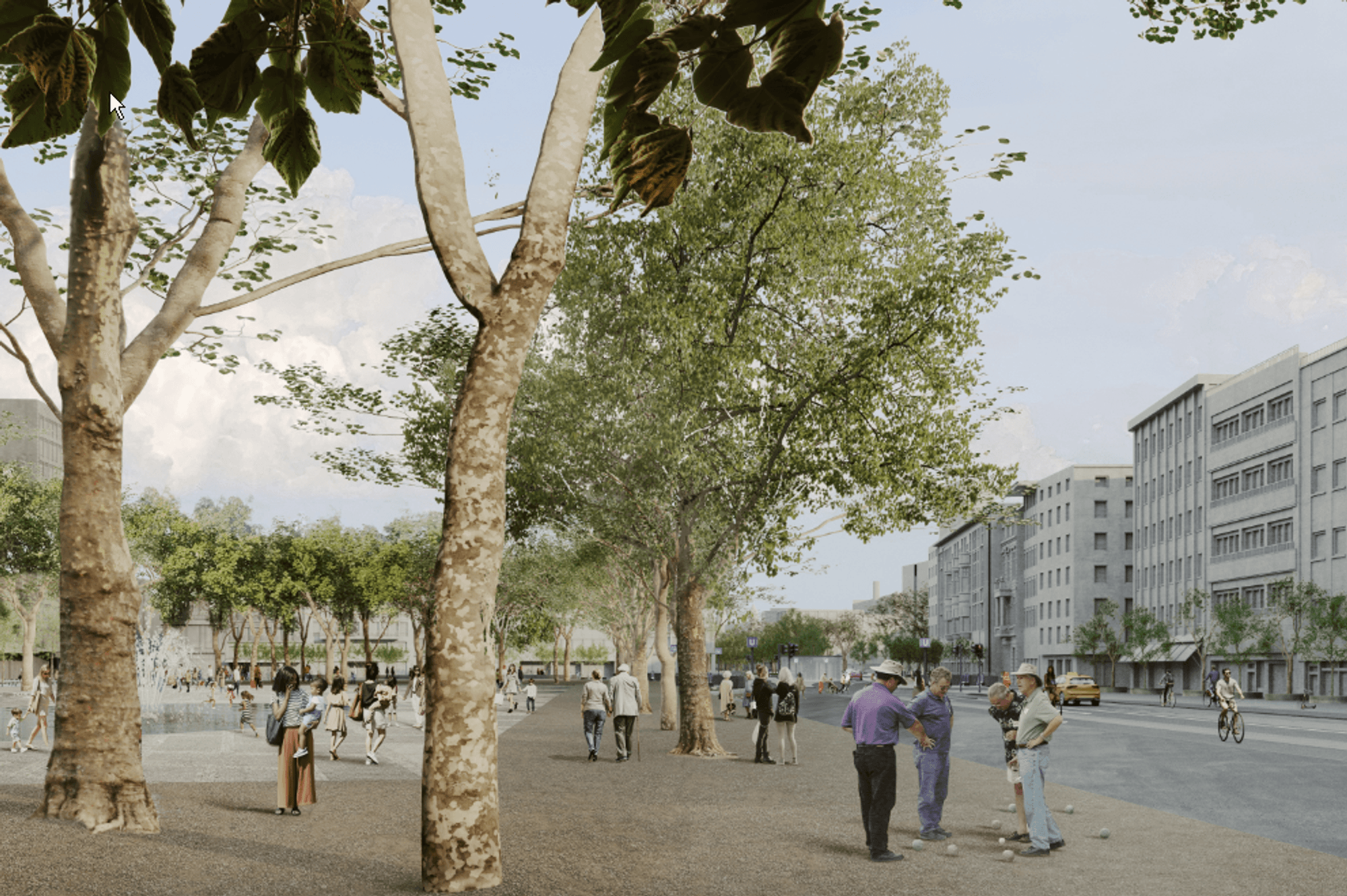 So könnte der Neumarkt in Köln ohne Stadtbahngleise aussehen.